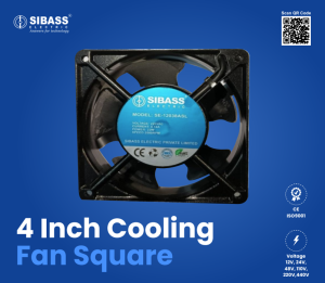 4 inch cooling fan square
