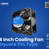 4 inch cooling fan square pin