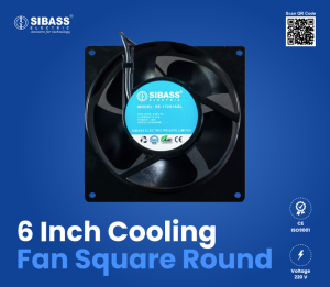 6 inch cooling fan square round