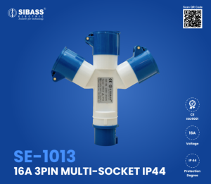 16A 3PIN Multi-socket IP44 (SE-1013)