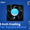 6 inch cooling fan square round