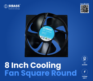 8 inch cooling fan square round