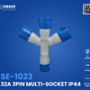 SE 1023 32A 3PIN MULTI-SOCKET IP 44