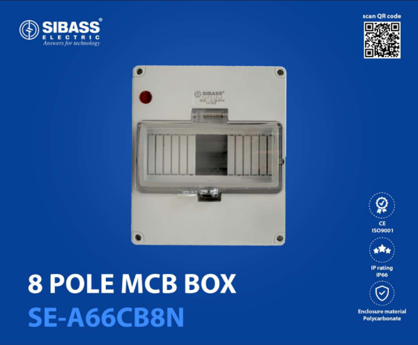8 Pole MCB Box SE-A66CB8N