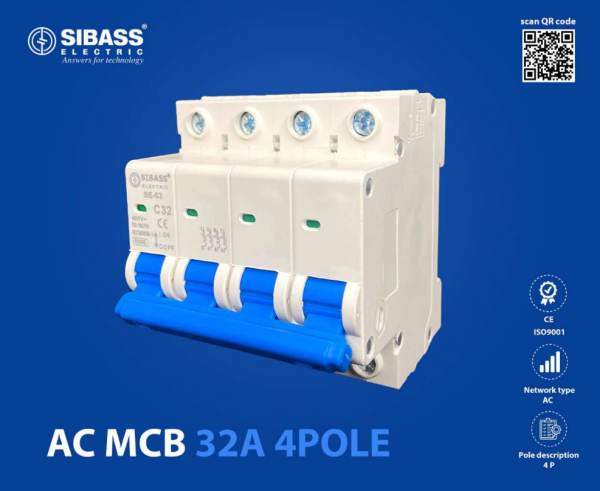 AC MCB 32A 4Pole