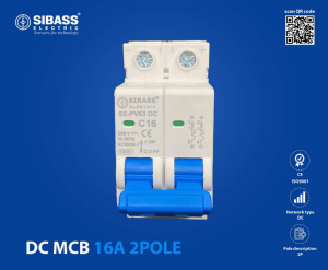 DC MCB 16A 2Pole