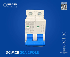 DC MCB 20A 2Pole