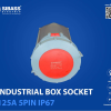 INDUSTRIAL BOX SOCKET 125A 5PIN IP67