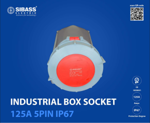 INDUSTRIAL BOX SOCKET 125A 5PIN IP67