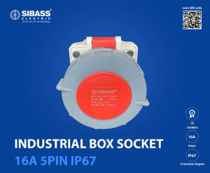 INDUSTRIAL BOX SOCKET 16A 5PIN IP67