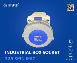 INDUSTRIAL BOX SOCKET 32A 3PIN IP67