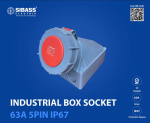 INDUSTRIAL BOX SOCKET 63A 5PIN IP67