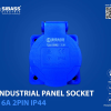 INDUSTRIAL PANEL SOCKET 16A 2PIN IP44