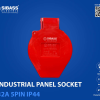 INDUSTRIAL PANEL SOCKET 32A 5PIN IP44