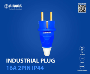 INDUSTRIAL PLUG 16A 2PIN IP44