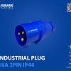Industrial Plug 16A 3Pin IP44