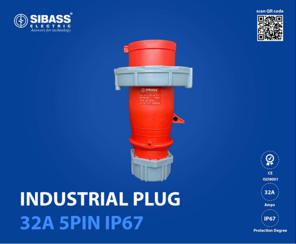 Industrial Plug 32A 5Pin IP67