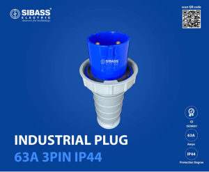Industrial Plug 63A 3PIN IP44