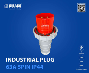 Industrial Plug 63A 5Pin IP44