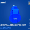 INDUSTRIAL STRAIGHT SOCKET 16A 2PIN IP44