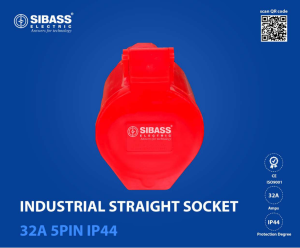 INDUSTRIAL STRAIGHT SOCKET 32A 5PIN IP44