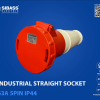 INDUSTRIAL STRAIGHT SOCKET 63A 5PIN IP44