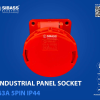 Industrial Panel Socket 63A 5PIN IP44