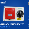 Interlock Switch Socket 16A 4P IP44