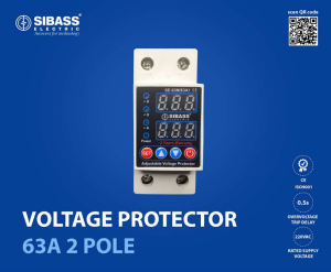VOLTAGE PROTECTOR 63A 2 POLE