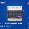 VOLTAGE PROTECTOR 63A 4 POLE