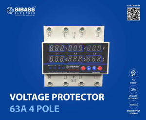 VOLTAGE PROTECTOR 63A 4 POLE