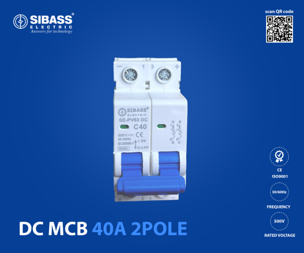 40A 2POLE DC MCB (500V)