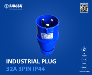 INDUSTRIAL PLUG 32A 3PIN IP44