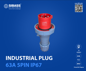 INDUSTRIAL PLUG 63A 5PIN IP67