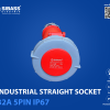 Industrial Straight Socket 32A 5Pin IP67